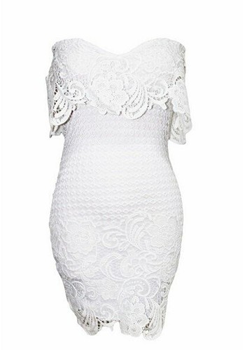 Robe courte femme - robe, blanche