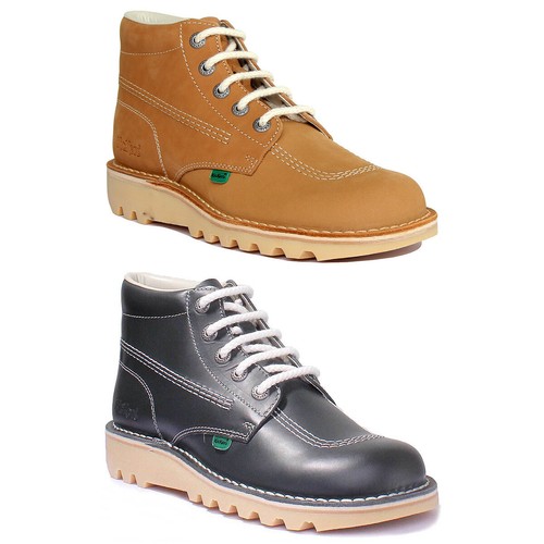 Bottes hautes cuir kickers - hautes,