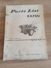 Livret Piece Iseki Ka700