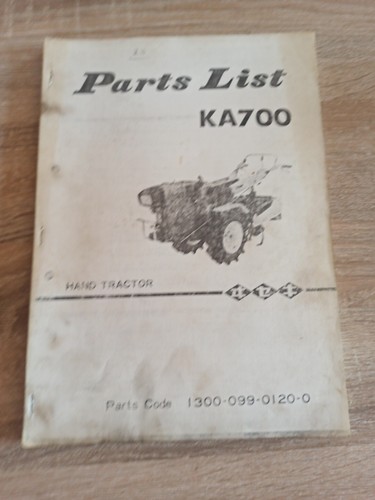 Livret piece iseki ka700 - piece,
