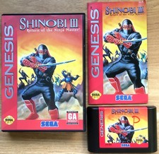 SHINOBI III Return of the Ninja Master COMPLET SEGA GENESIS NTSC USA CIB OVP 3