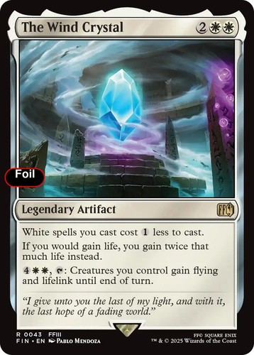 Foil the wind crystal - foil,