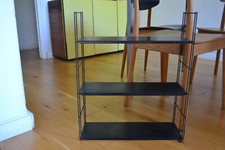 1960 ETAGERE (B) STRING VINTAGE TOUT METAL LAQUE NOIR