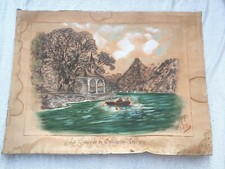 Ancienne Gravure/Dessin "La Chapelle de Guillaume Tell" Signé MP 1925 - 51 x 67