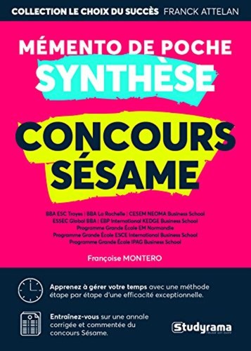 Synthèse concours sésame - concours, |
