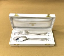 coffret / écrin vide CHRISTOFLE pour couvert Baptême Naissance Communion Cadet