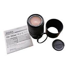 Objectif Sigma AF-MF Zoom 100-300 mm f4.5-6.7 UC pour MINOLTA Filtre Kaiser UV