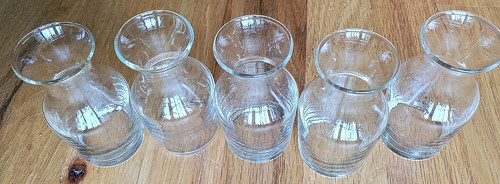 Individual glass carafes 6 - individual, 4-6