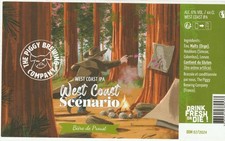 Etiquette bière The Piggy Brewing Compagny west coast IPA