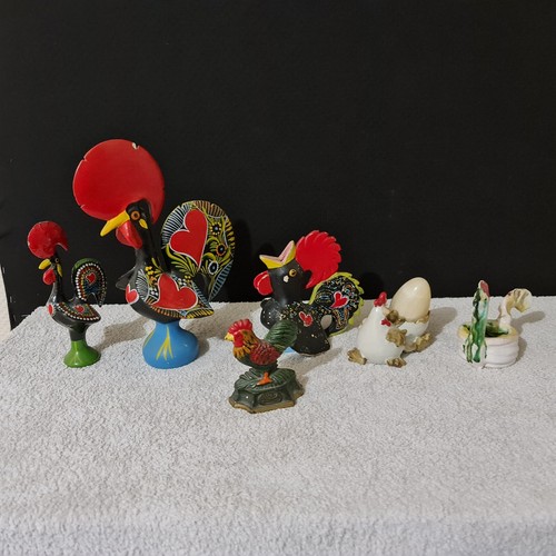 Statuettes poules en - 6,