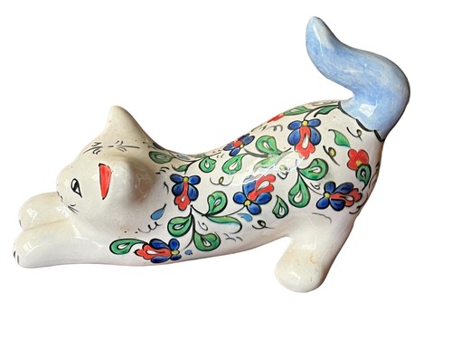 Ancienne statue chat qui - qui, s