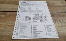 Revue technique fiche carburateur solex 32 pdis 4 Renault Estafette 1300 1973