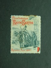 Vignette Pièce historique théâtre Reine Berthe Payerne Suisse 1899