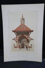 lithographie XIXe BRIQUE LA