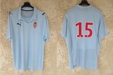 Maillot A.S MONACO 2010 porté par MANGANI match de pré saison PUMA vintage shirt