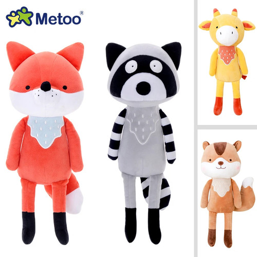 Peluches animaux renard raton