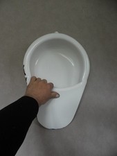 Ancien pot de toilette émaillé rétro box design plante campagne WC pot chambre ancien