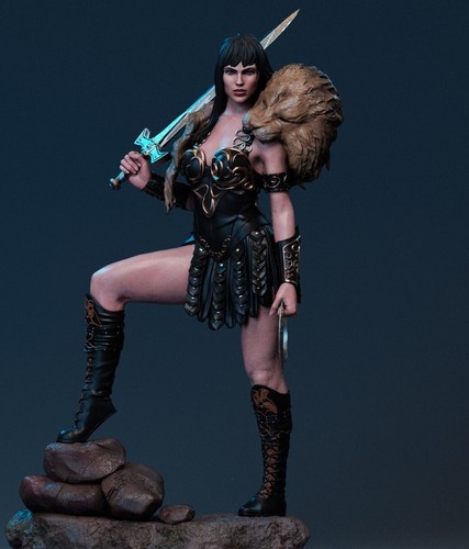 Figurine princesse guerrière
