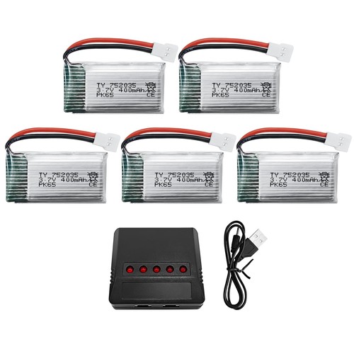 5pcs 400mah batterie au - 3.7v,