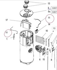 Kit sondes pompe à chaleur  Aldes pour T.Flow hygro+ / T.Flow Nano 35122411
