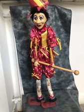 Rare & très ancienne marionnette à fil en porcelaine. Très bonne conservation. 