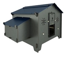 GRAND POULAILLER POUR L'ÉLEVAGE EN PLEIN AIR POUR 10 / 20 POULES  STRATIFIÉ HPL