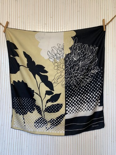 Foulard carré soie vintage - soie,