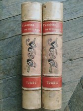 PARODIES DE GUIGNOL-1911-RELIURE H. JAQUET-ILLUSTRATIONS DE BONNARDEL-2 VOLUMES