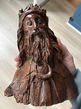 Beau Buste Bois XIXéme Style