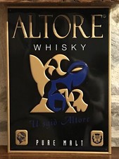 Plaque en métal "ALTORE" Whisky Corse.