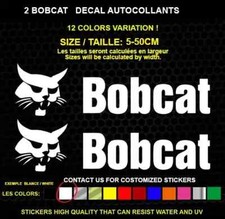 2 BOBCAT  autocollant