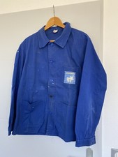 Ancienne Veste Bleu De Travail Sanfor Logo Michelin Bibendum Atelier Taille 48 