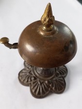 Sonnette de comptoir ou de table en bronze du XIXè son très clair haut 10 cms 