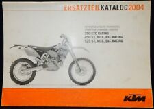 CATALOGUE KTM KATALOG 2004 250 EXC 450 SX MXC EXC 525 RACING PIÈCES DÉTACHÉES 