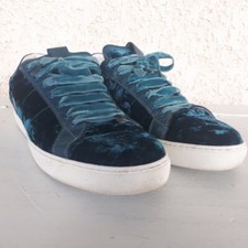 RARES SNEAKERS HIGH USE (Claire Campbell ex GIRBAUD) bleu pétrole taille 40