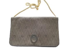 Superbe Sac Toile Cuir Gris