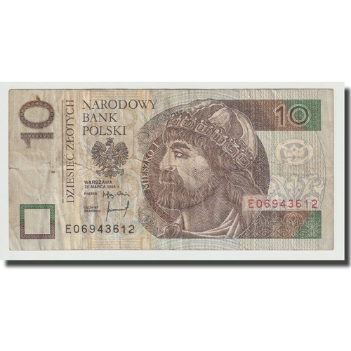 Billet pologne 10 - pologne,, zlotych