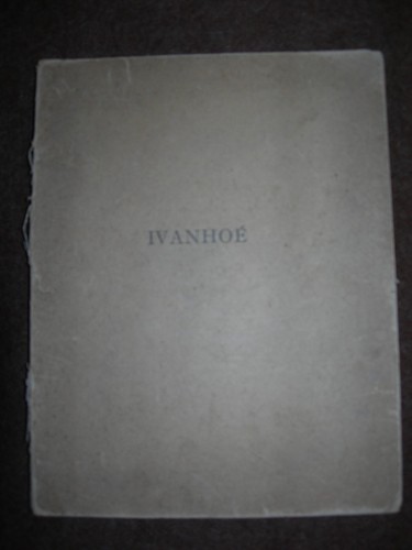 Ivanhoe sir walter scott - sir,