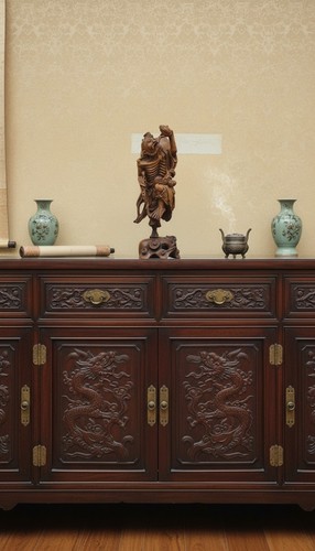 Rare statue chine syncretique - chine,