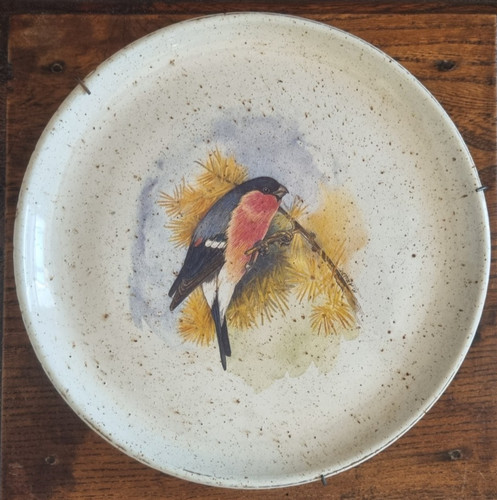 Assiette murale grès - , h.