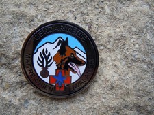 INS 158 . GENDARMERIE . MONTAGNE . MAITRE CHIEN  AVALANCHE . MATRICULE . SUPERBE