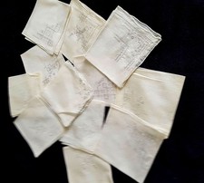 Lot de 12 Mouchoirs Anciens
