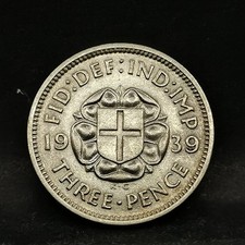 3 PENCE 1939 ARGENT 500‰