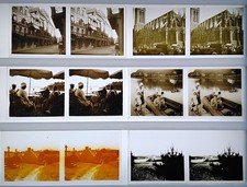 46 PHOTOS STÉRÉOSCOPIQUES SUR PLAQUES DE VERRE 6x13 EN BOITE- VOIR DETAILS-(2)