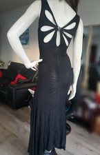 ROBERTO CAVALLI - Robe longue Viscose  Noire Sexy -  cavalli dress taille S