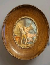 Tableau miniature XIX°, scene