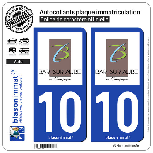 Stickers autocollant plaque - 2,