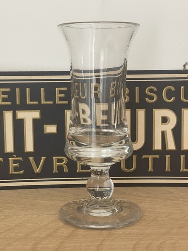 Ancien verre pied de - ancien,