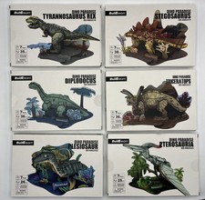 Lot 6 DINOSAURES - Puzzle 3D carton - Série Complète Dino Paradise - Neuf