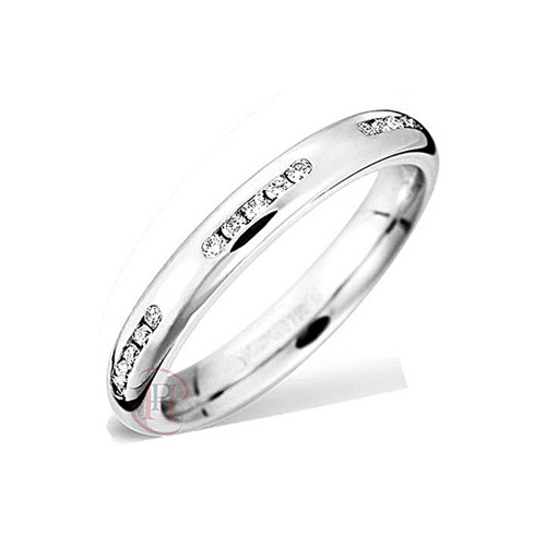 9ct blanc 3mm lourd - 9ct,
